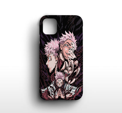 Jujutsu Kaisen | 3 Faces Of ITADORI Print Silicone Phone Case - CC-13