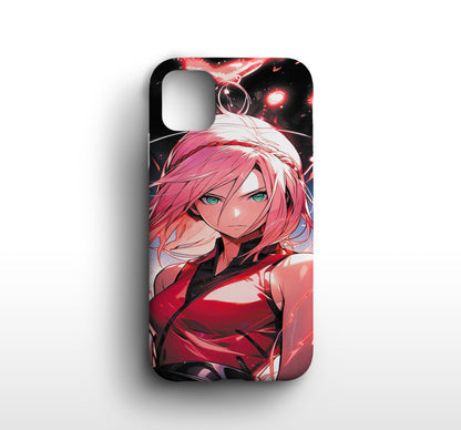 Naruto Shippuden | Sakura Print Silicone Phone Case - CC-32