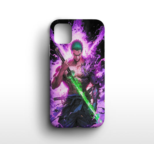 One Piece | Zoro Print Silicone Phone Case - CC-48