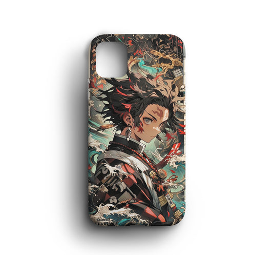 Demon Slayer | Tanjiro Print Silicone Phone Case - CC-109