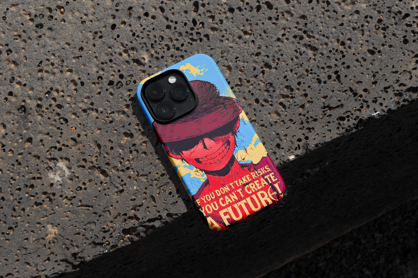 One Piece | Luffy Quote Print Silicone Phone Case - CC-70